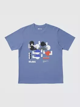 Футболка с графическим принтом Moma art icons ut Uniqlo, цвет 63 синий