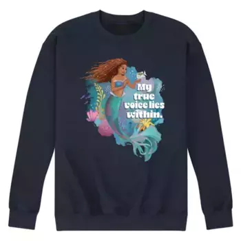 Футболка с графическим принтом «Настоящие голоса Русалочки» для мужчин Disney, синий