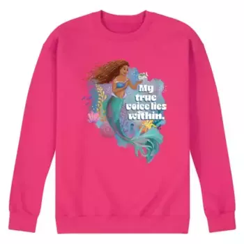 Футболка с графическим принтом «Настоящие голоса Русалочки» для мужчин Disney, розовый