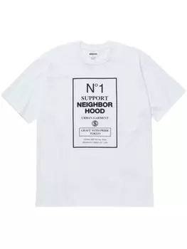 Футболка с графическим принтом Neighborhood, белый