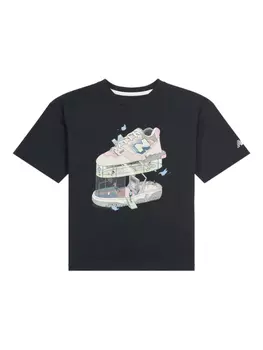Футболка с графическим принтом New Balance Kids, черный