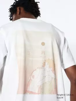 Футболка с графическим принтом one piece 25th anniversary ut Uniqlo, белый