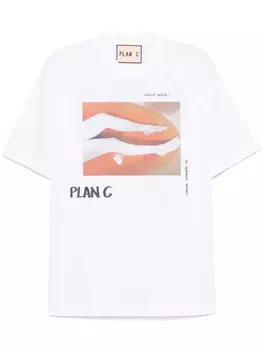 Футболка с графическим принтом Plan C, белый