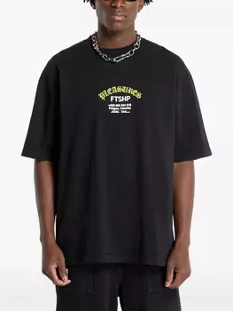 Футболка с графическим принтом Pleasures, черный