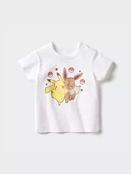 Футболка с графическим принтом Pokmon ut Uniqlo, цвет 00 белый