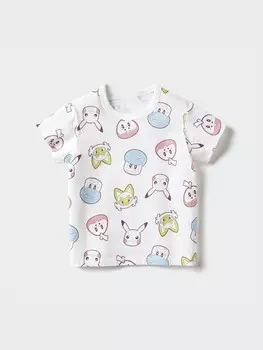 Футболка с графическим принтом Pokmon ut Uniqlo, цвет 01 белый