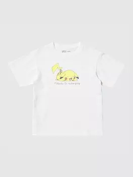 Футболка с графическим принтом Pokmon ut Uniqlo, цвет 00 белый