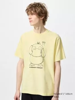 Футболка с графическим принтом Pokmon ut Uniqlo, желтый