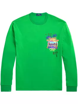 Футболка с графическим принтом Polo Ralph Lauren, зеленый