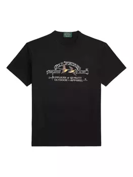Футболка с графическим принтом Polo Ralph Lauren, черный