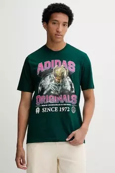 Футболка с графическим принтом Reg Sst Adidas Originals, зеленый