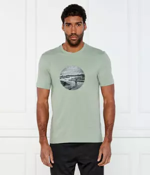 Футболка с графическим принтом Regular fit Boss Green, зеленый