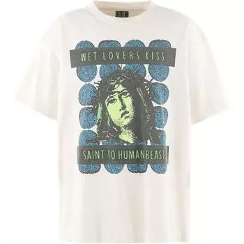 Футболка с графическим принтом SAINT Mxxxxxx, белый