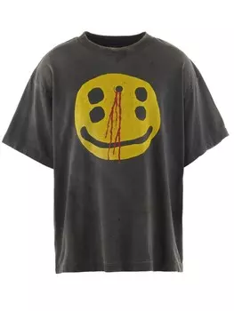 Футболка с графическим принтом SAINT MXXXXXX x Cactus Plant Flea Market, черный