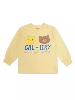 Футболка с графическим принтом Tiny Cottons, серый