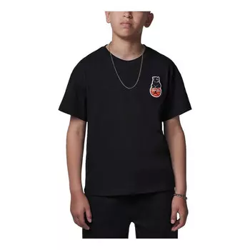 Футболка с графическим принтом улиц Air Jordan, черный