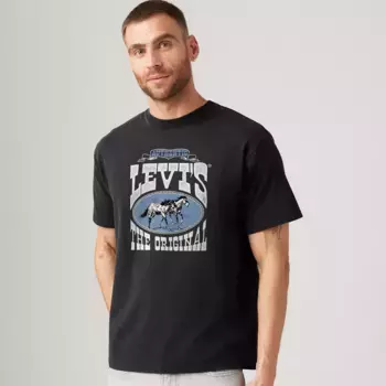 Футболка с графическим принтом Vintage Fit Levi's, цвет Levis Horse Poster C - Black