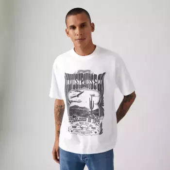 Футболка с графическим принтом Vintage Fit Levi's, цвет Concert Tee White Plus - White