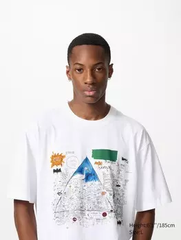 Футболка с графическим принтом в стиле поп-арт Uniqlo, цвет 00 белый