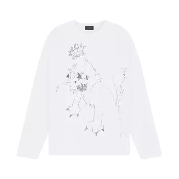 Футболка с графическим принтом WE11DONE, белый