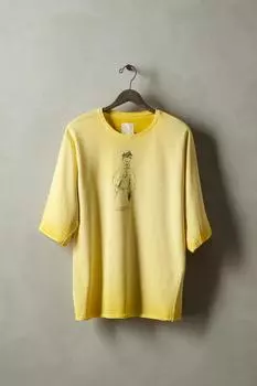 Футболка с графическим принтом x sr_a ZARA, желтый