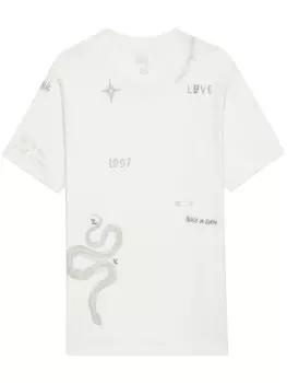 Футболка с графическим принтом Zadig&Voltaire, белый