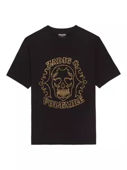 Футболка с графическим принтом Zadig&Voltaire, коричневый