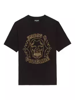 Футболка с графическим принтом Zadig&Voltaire, коричневый