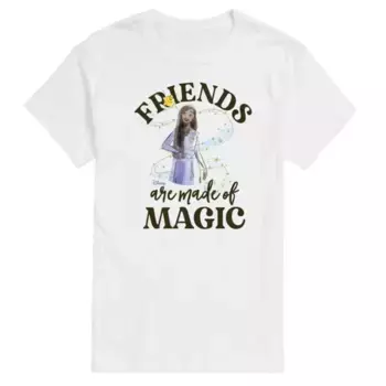 Футболка с графическим принтом «Желаю, чтобы друзья мужчин были сделаны из магии» Disney, белый