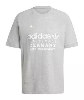 Футболка с графическим рисунком Adidas Originals, серый