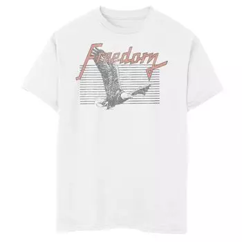Футболка с графическим рисунком Americana Eagle Flying Freedom Music для мальчиков 8–20 лет Licensed Character
