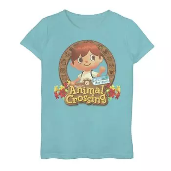 Футболка с графическим рисунком «Animal Crossing New Horizons Villager» для девочек 7–16 лет Licensed Character