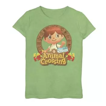 Футболка с графическим рисунком «Animal Crossing New Horizons Villager» для девочек 7–16 лет Licensed Character