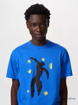 Футболка с графическим рисунком Анри Матисса Uniqlo, цвет 64 синий