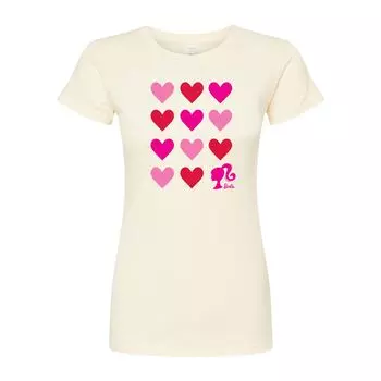 Футболка с графическим рисунком Barbie Heart Grid для юниоров Licensed Character