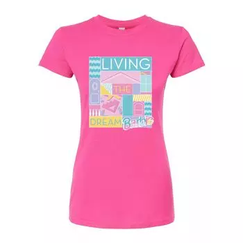 Футболка с графическим рисунком Barbie Living The Dream для юниоров Licensed Character, розовый
