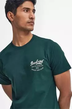 Футболка с графическим рисунком Barbour, зеленый
