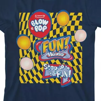 Футболка с графическим рисунком Blow Pop Fun House Step для мальчиков 8–20 лет Licensed Character