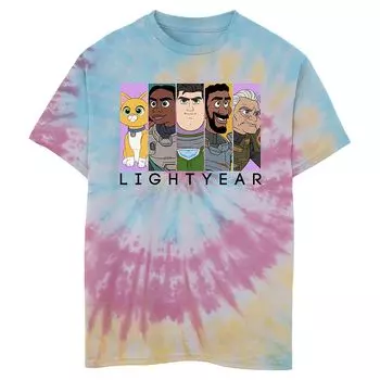 Футболка с графическим рисунком Buzz Sox Tie Dye для мальчиков 8–20 лет Disney/Pixar's Lightyear Licensed Character
