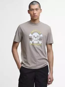 Футболка с графическим рисунком carlise Barbour, цвет Timberwolf