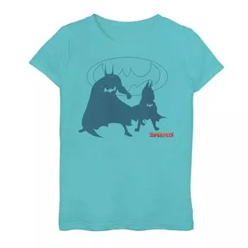 Футболка с графическим рисунком DC Super Pets Super Bat Duo для девочек 7–16 лет DC Comics