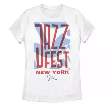 Футболка с графическим рисунком Disney/Pixar Soul Juniors' Jazz Fest New York Licensed Character