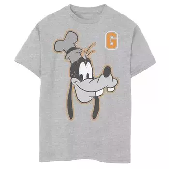 Футболка с графическим рисунком Disney's Goofy Boys 8–20 Varsity Letter Face Portrait Disney