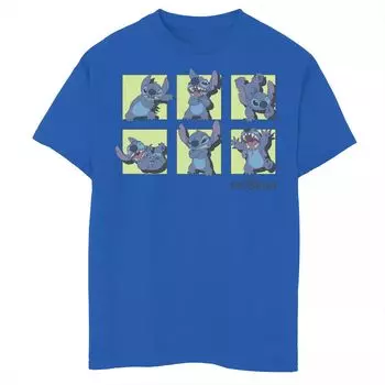 Футболка с графическим рисунком Disney's Lilo & Stitch Boys 8–20 Poses Of Stitch Licensed Character
