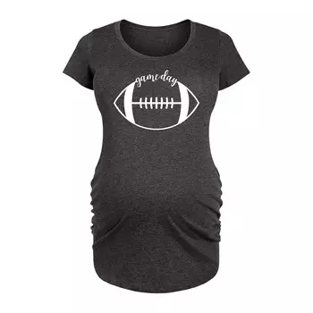 Футболка с графическим рисунком для беременных Game Day Licensed Character, цвет Heather Gray
