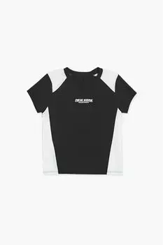 Футболка с графическим рисунком для девочек New York Forever 21, черный