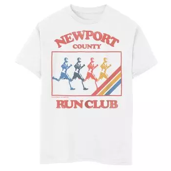 Футболка с графическим рисунком для мальчиков 8–20 лет Newport County Run Club Runners Box Licensed Character