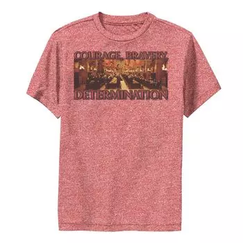 Футболка с графическим рисунком для мальчиков 8–20 лет «Гарри Поттер, Гриффиндор, победа в отваге, храбрости, решительности» Harry Potter