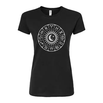 Футболка с графическим рисунком для юниоров Zodiac Circle Licensed Character, черный