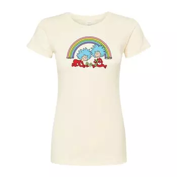 Футболка с графическим рисунком Dr. Seuss Rainbow Things для юниоров Licensed Character, бежевый